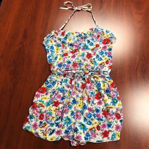 Garage Multicolored Floral Romper - Small